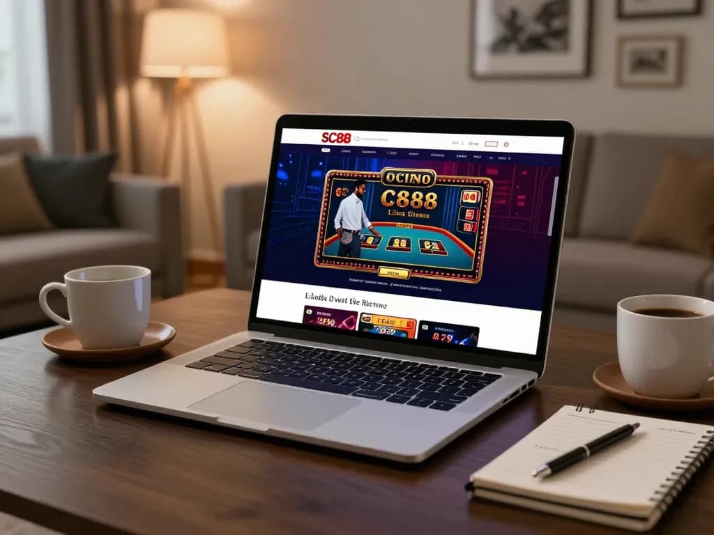 Engaging online gaming experience at SC88, player bets on live dealer games from home.
