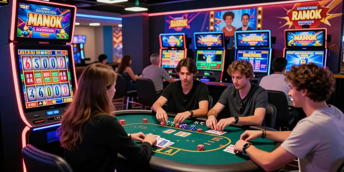 The vibrant gaming experience at non UK casinos featured on https://ghsc.co.uk, showcasing players enjoying various games in a modern online environment.