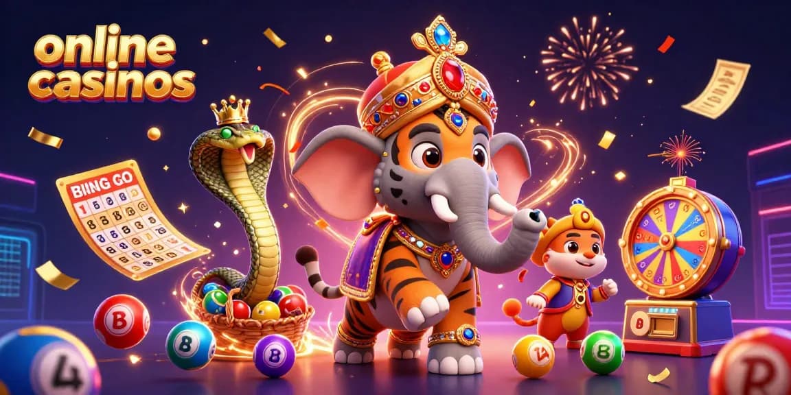 Experience thrilling online casinos with vibrant lottery elements in a dazzling scene.
