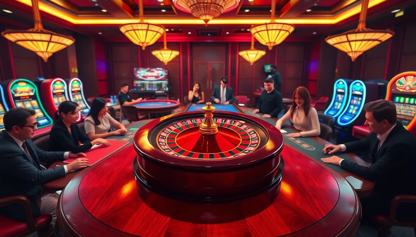 Experience thrilling gameplay at https://789win.associates/ with vibrant casino tables and excited players.