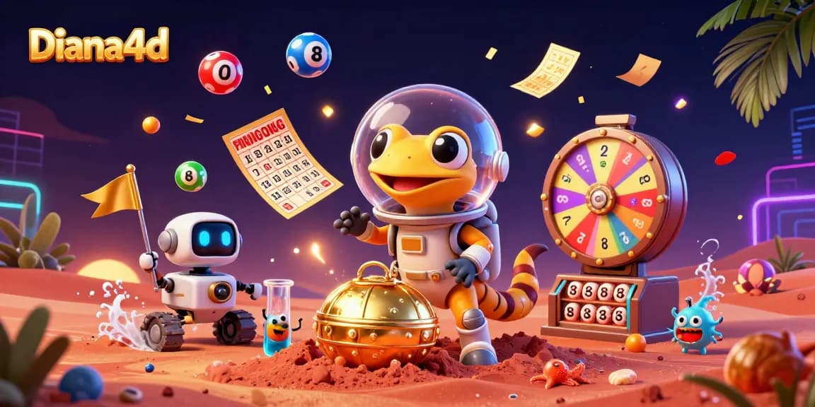 Dive into Diana4d's thrilling casino scene, where excitement and winning potential await with colorful lottery elements.