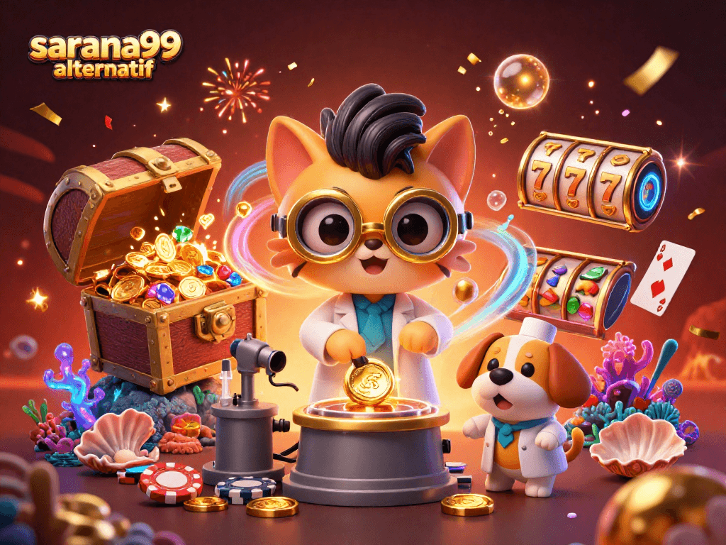Win big at sarana99 alternatif with a thrilling 3D casino adventure featuring vibrant game elements.