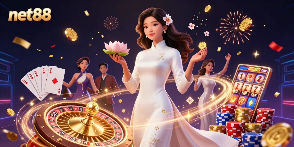 Experience thrilling gameplay at net88 with vibrant casino elements and an elegant ambiance.
