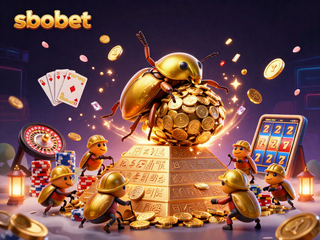 Experience sbobet with exciting golden beetles and casino treasures in dynamic 3D action.
