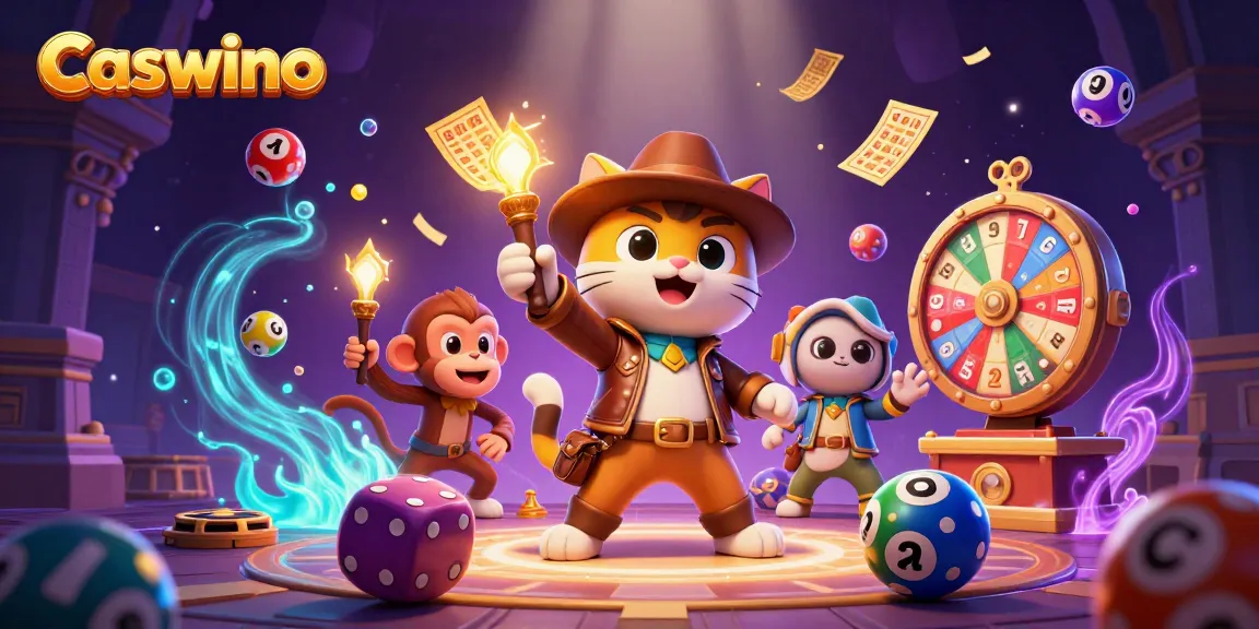 Experience the winning action with Caswino Casino's golden artifacts and vibrant games environment