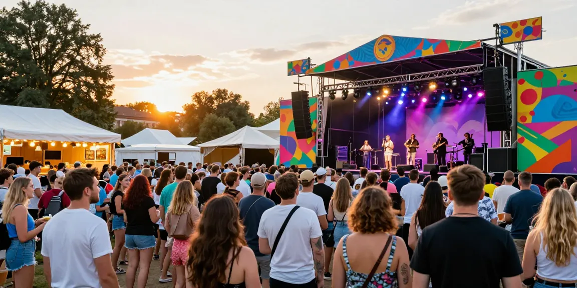 Kur pramogauti at a lively concert in Kaunas, showcasing community and music culture.