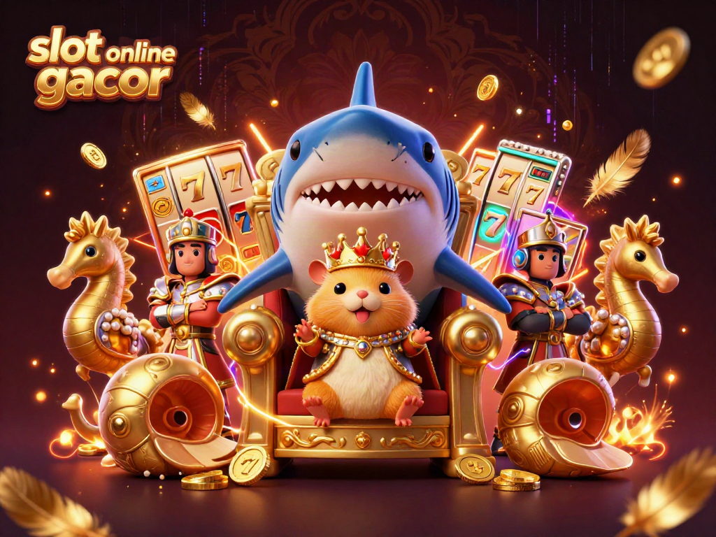 Menangkan slot online gacor dengan raja hamster emas dan elemen kasino mewah.
