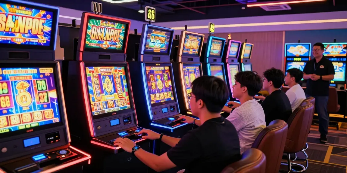 Engaged players enjoying slot gacor games in a vibrant casino atmosphere.