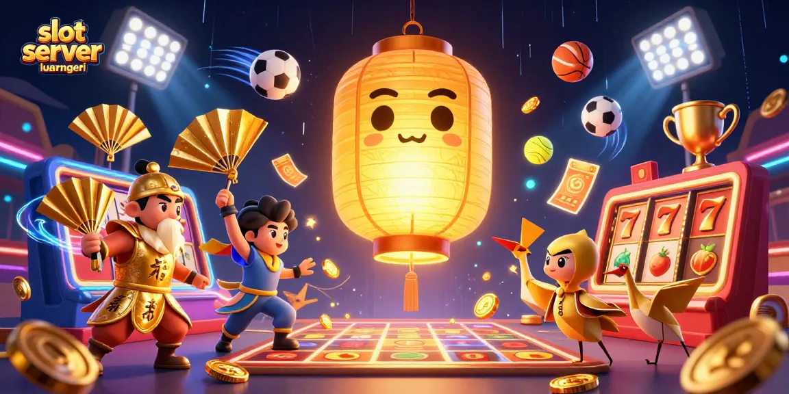 Engage with slot server luar negeri featuring a glowing lantern spirit and dynamic casino elements.