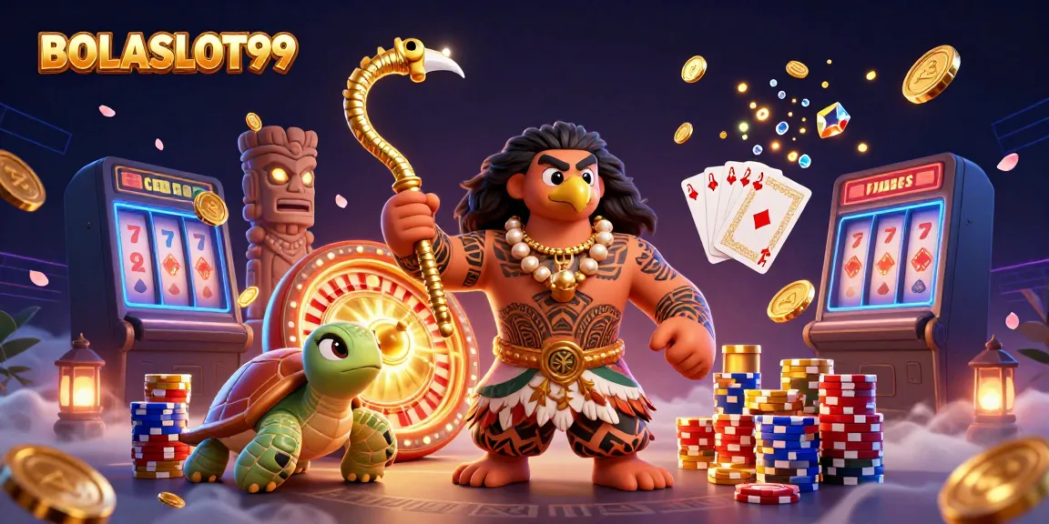 BOLASLOT99 brings excitement to gaming with vivid characters and dazzling casino elements.