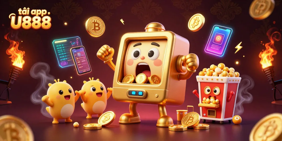 Play the latest slots and tải app U888 with animated golden machines celebrating jackpots.
