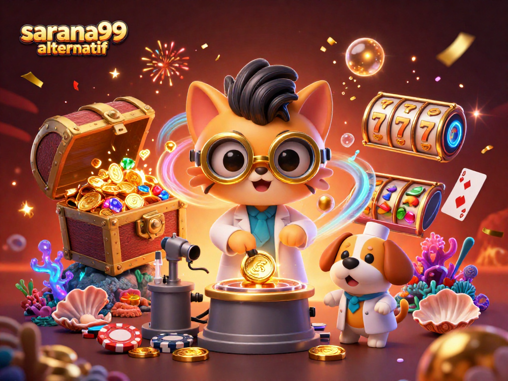 Win big at sarana99 alternatif with a thrilling 3D casino adventure featuring vibrant game elements.