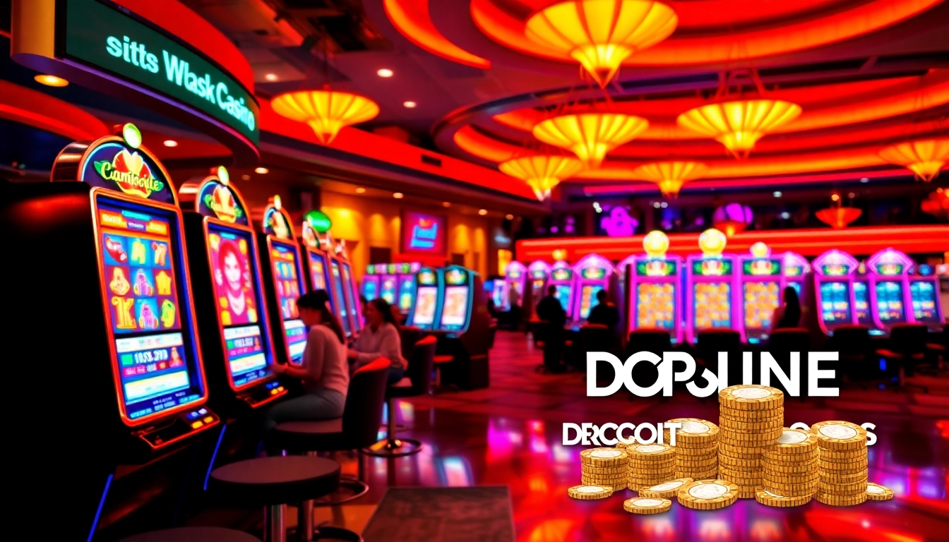 Experience the thrill of slot online deposit qris in a vibrant casino atmosphere.