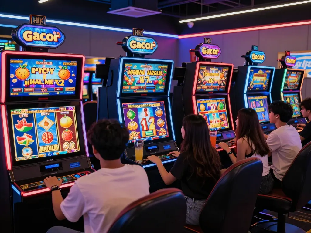 Experience the excitement of slot gacor hari ini in a vibrant online casino setting.