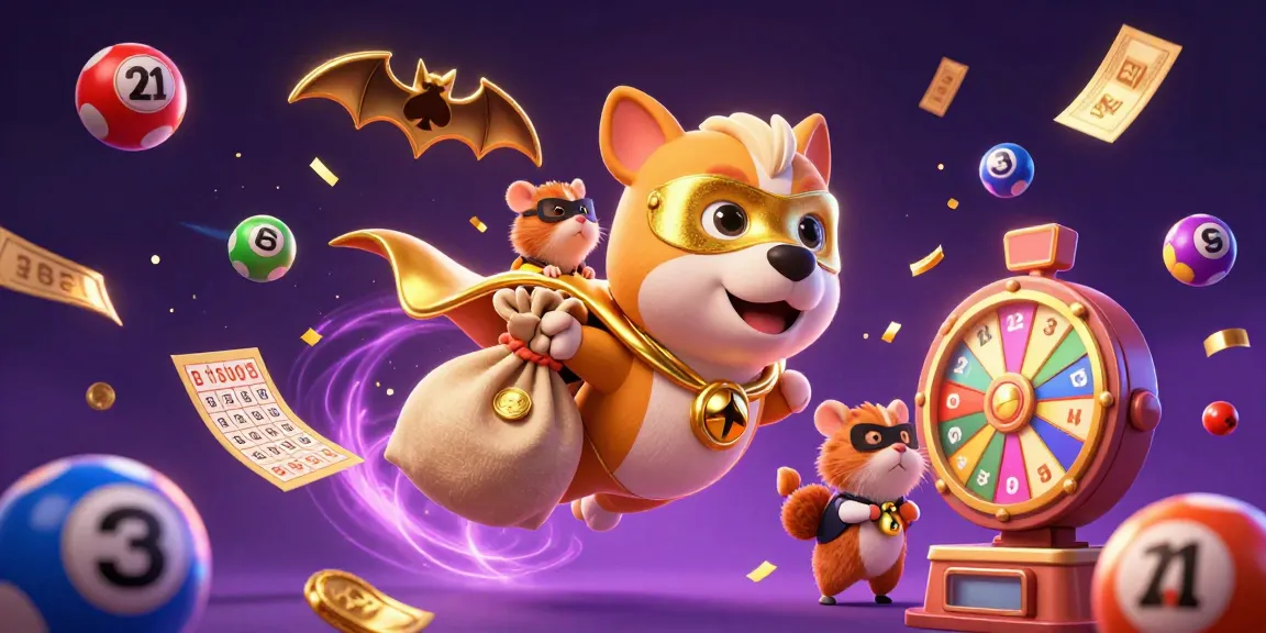 Engage in situs judi bola with vibrant gaming elements featuring a heroic dog and sidekick.