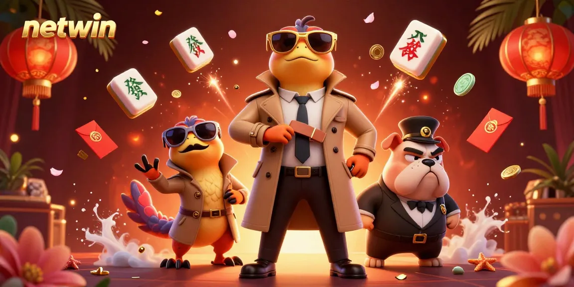 Experience the fun of netwin with raptors sneaking into a casino, showcasing vibrant gambling elements.