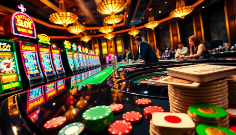 Experience the thrill of slot gacor hari ini at a bustling casino with vibrant slots and exciting games.