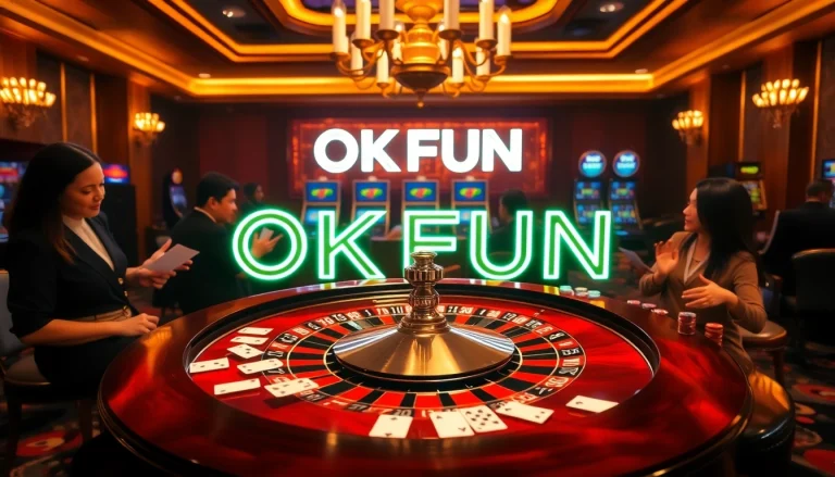 Experience the thrill of high-stakes gaming at OKFUN's luxurious casino.