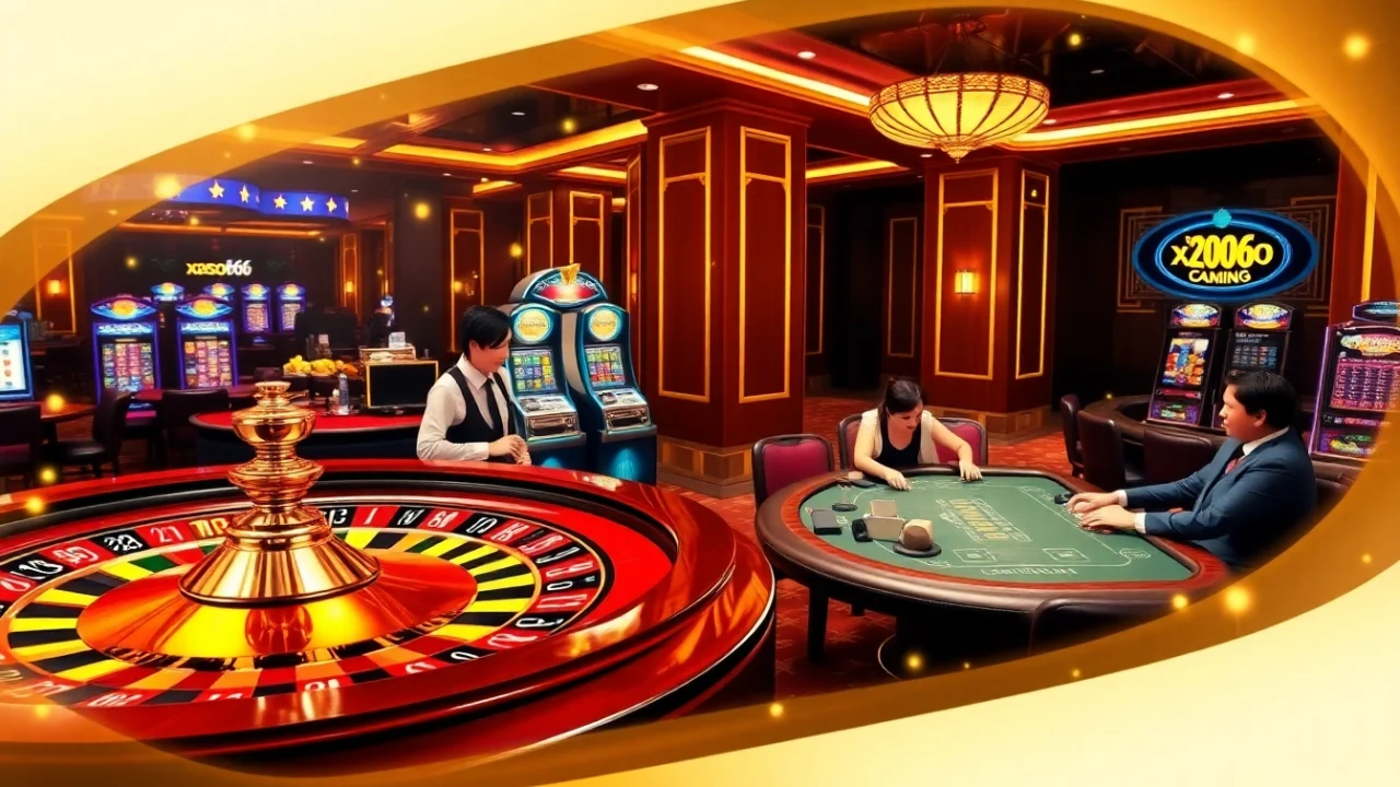 xoso66 offers an exciting online gambling experience with vibrant slot machines and lively poker tables.