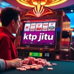 Experience the thrill of ktp jitu with an exciting slot machine in a vibrant casino scene.