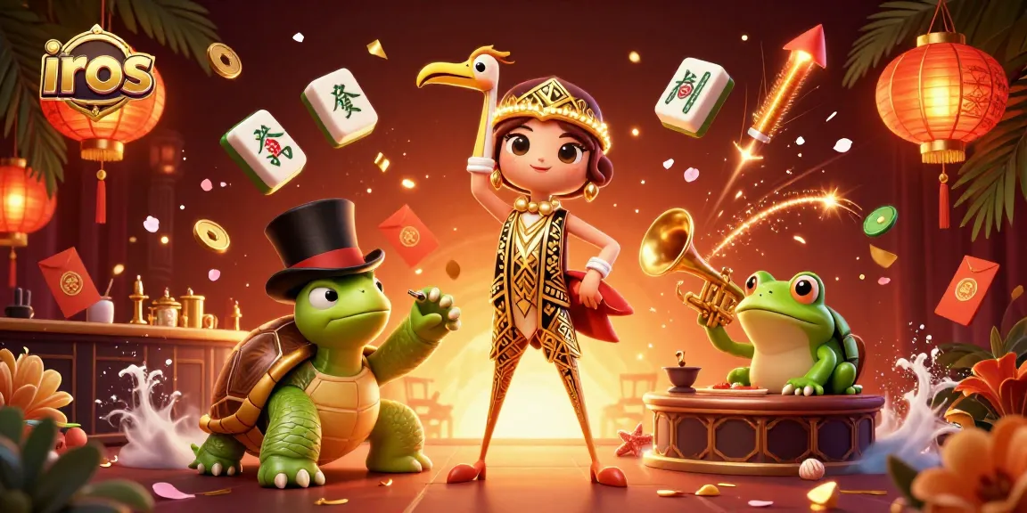 Experience the vibrant iros online casino atmosphere with lively characters and game elements.