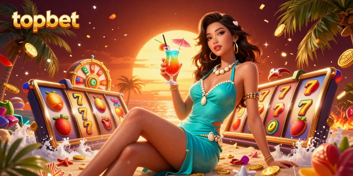 Experience exciting slot games at topbet with vibrant jackpots and tropical ambiance.