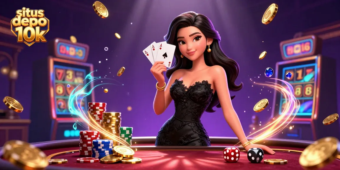 Play at situs depo 10k exploring thrilling slot games in an elegant casino environment.