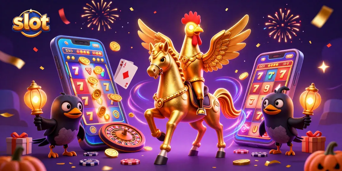 Slot gacor terbesar dengan elemen jackpot dan simbol dalam ilustrasi kasino.