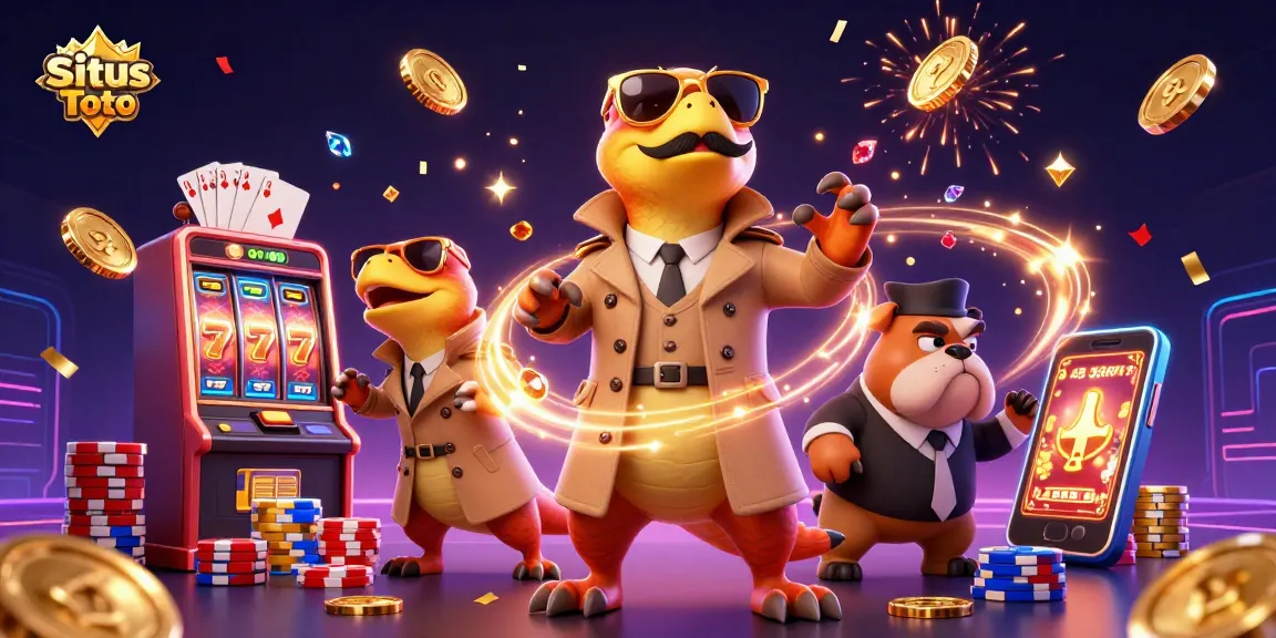 Experience thrilling Situs Toto games with vibrant slot machines and dynamic casino action.
