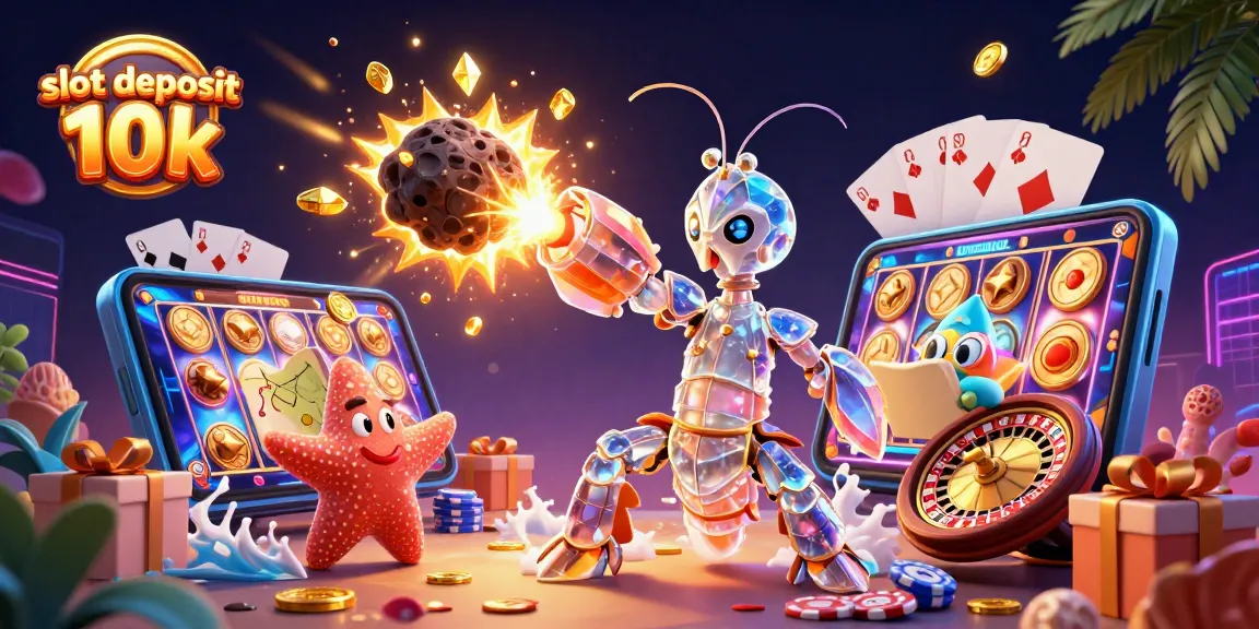 Experience exciting gameplay with slot deposit 10k, featuring vibrant galactic characters and slot game elements.