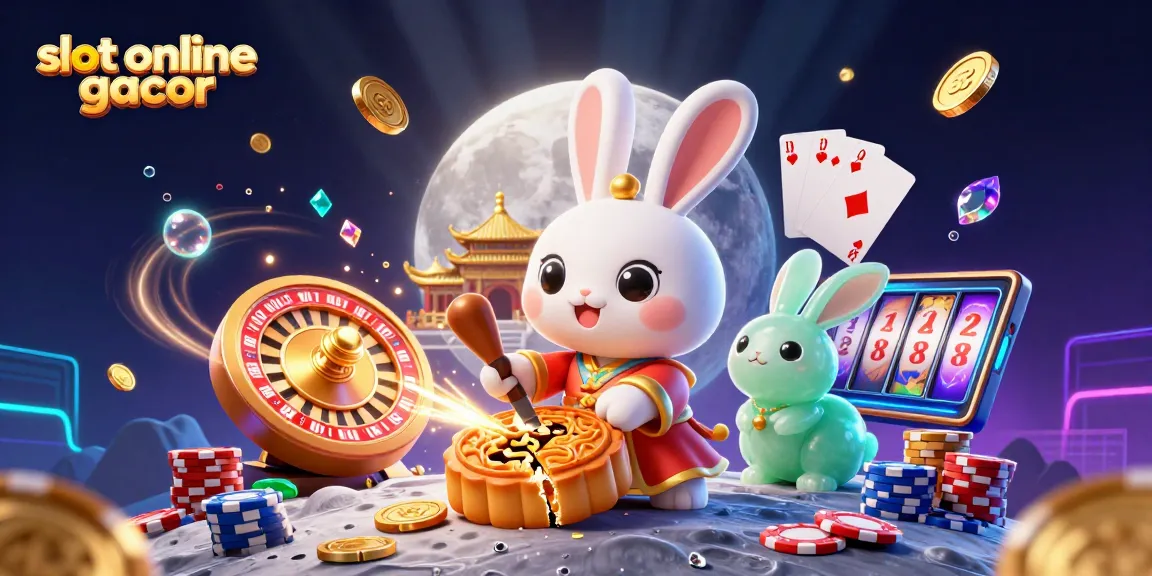 Mainkan slot online gacor dengan karakter kartun 3D menarik di latar belakang kasino cerah.