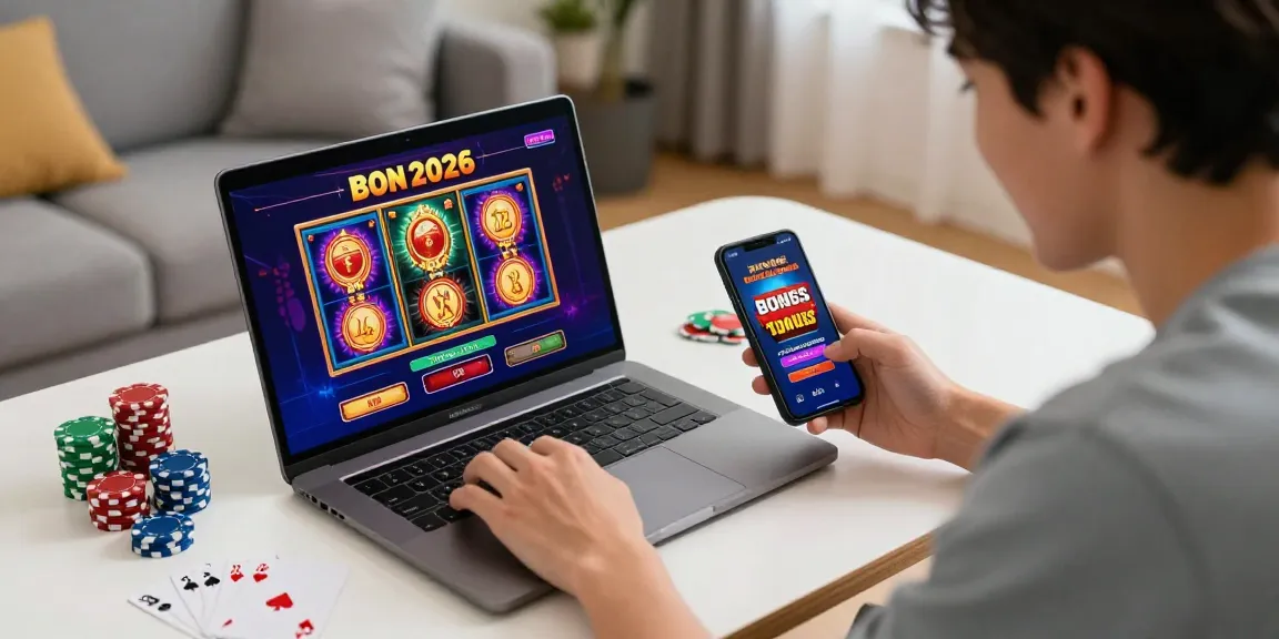Australian player enjoying online slots at home, exploring the best online casinos for 2026.
